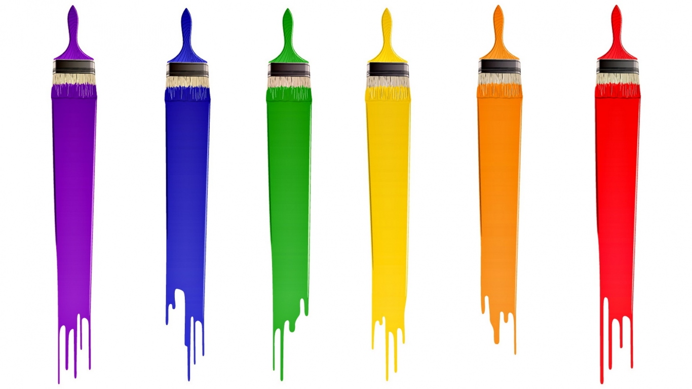 Разноцветные кисти