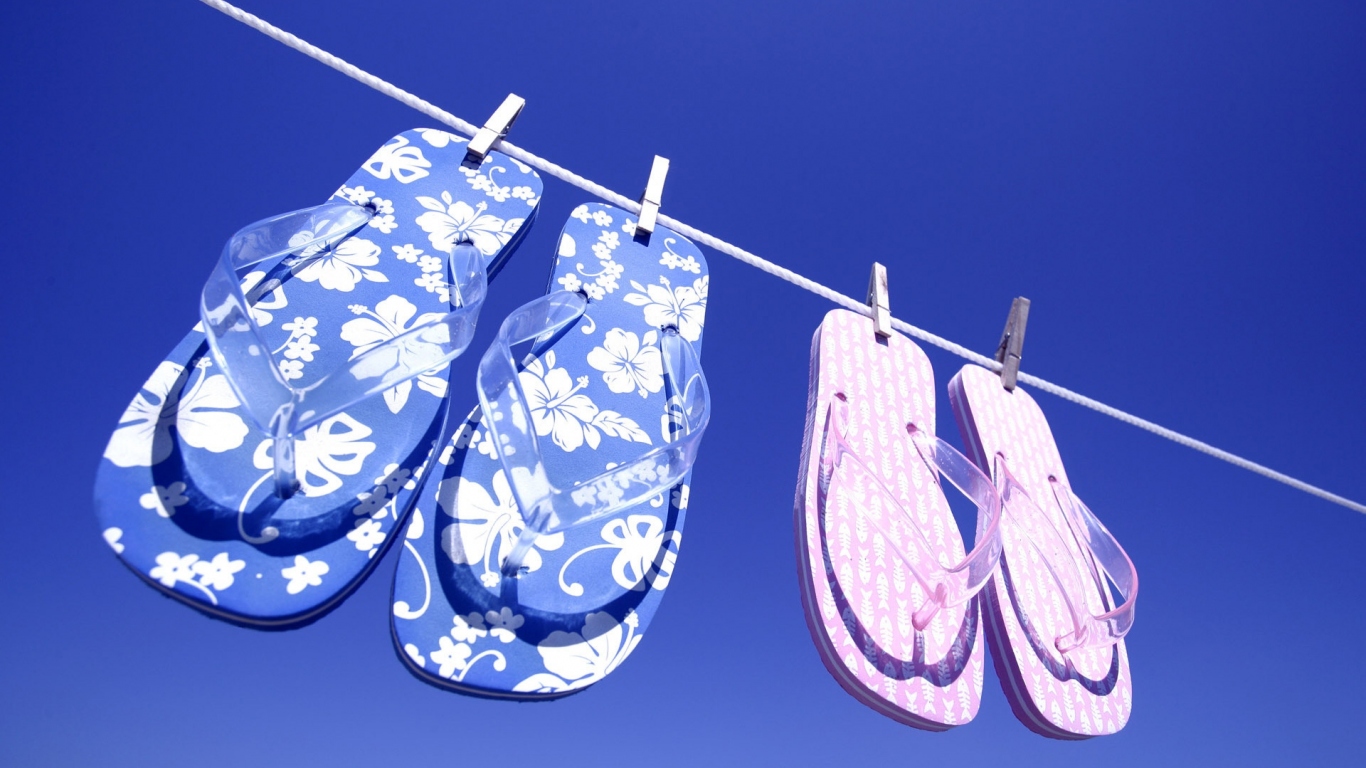 Тапочки на веревке