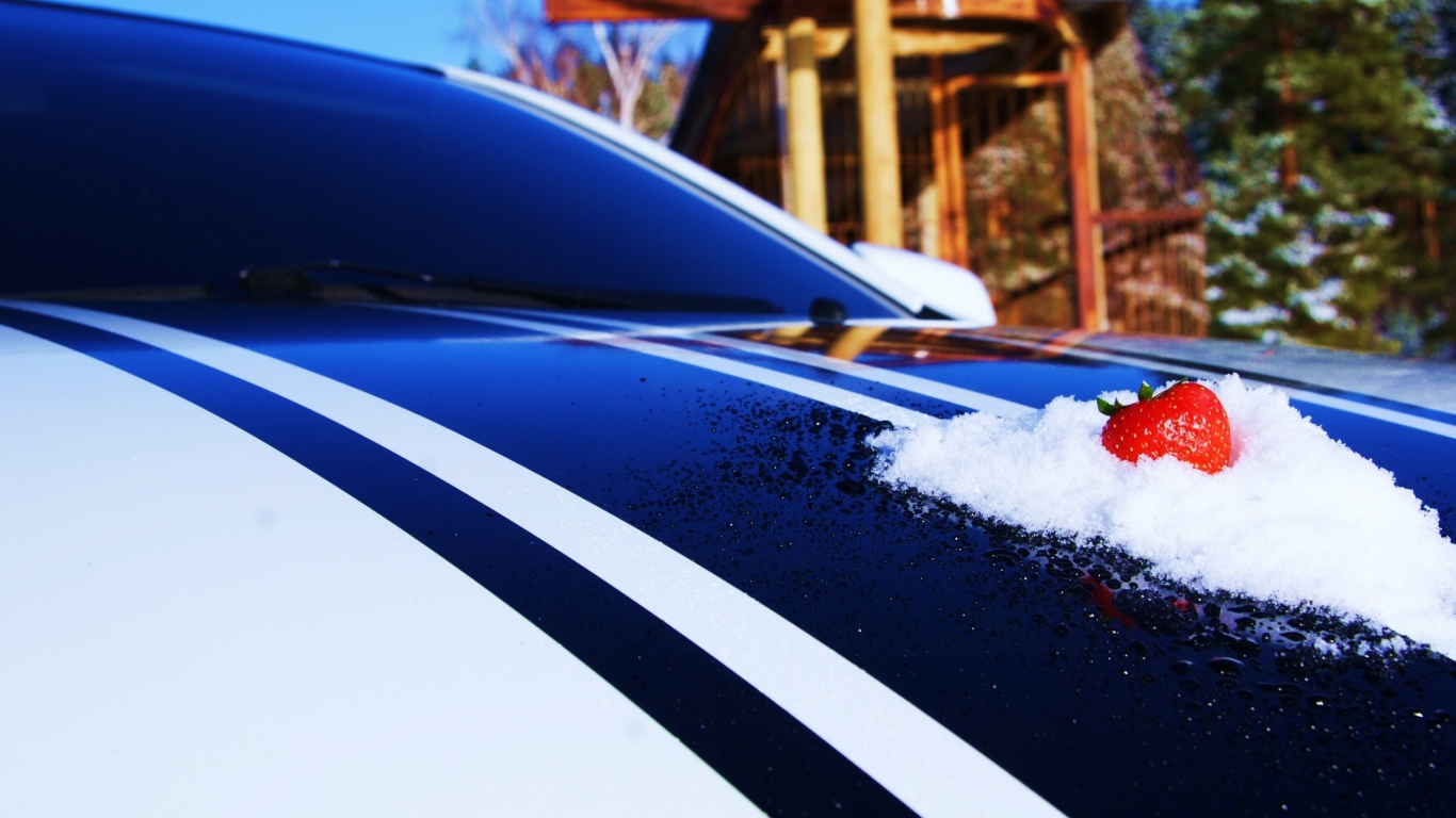 Клубника на капоте