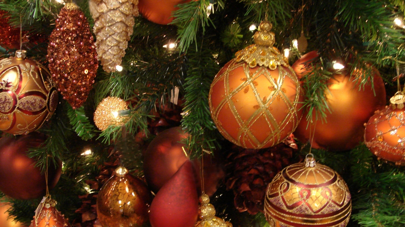 Красивая елка на Рождество