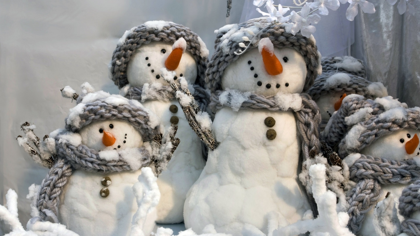 Снеговики на Рождество