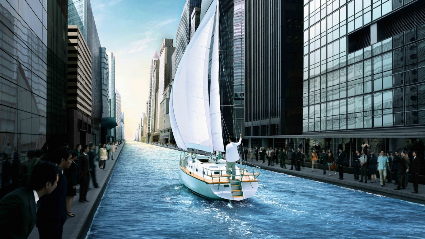 Двигаясь по ветру