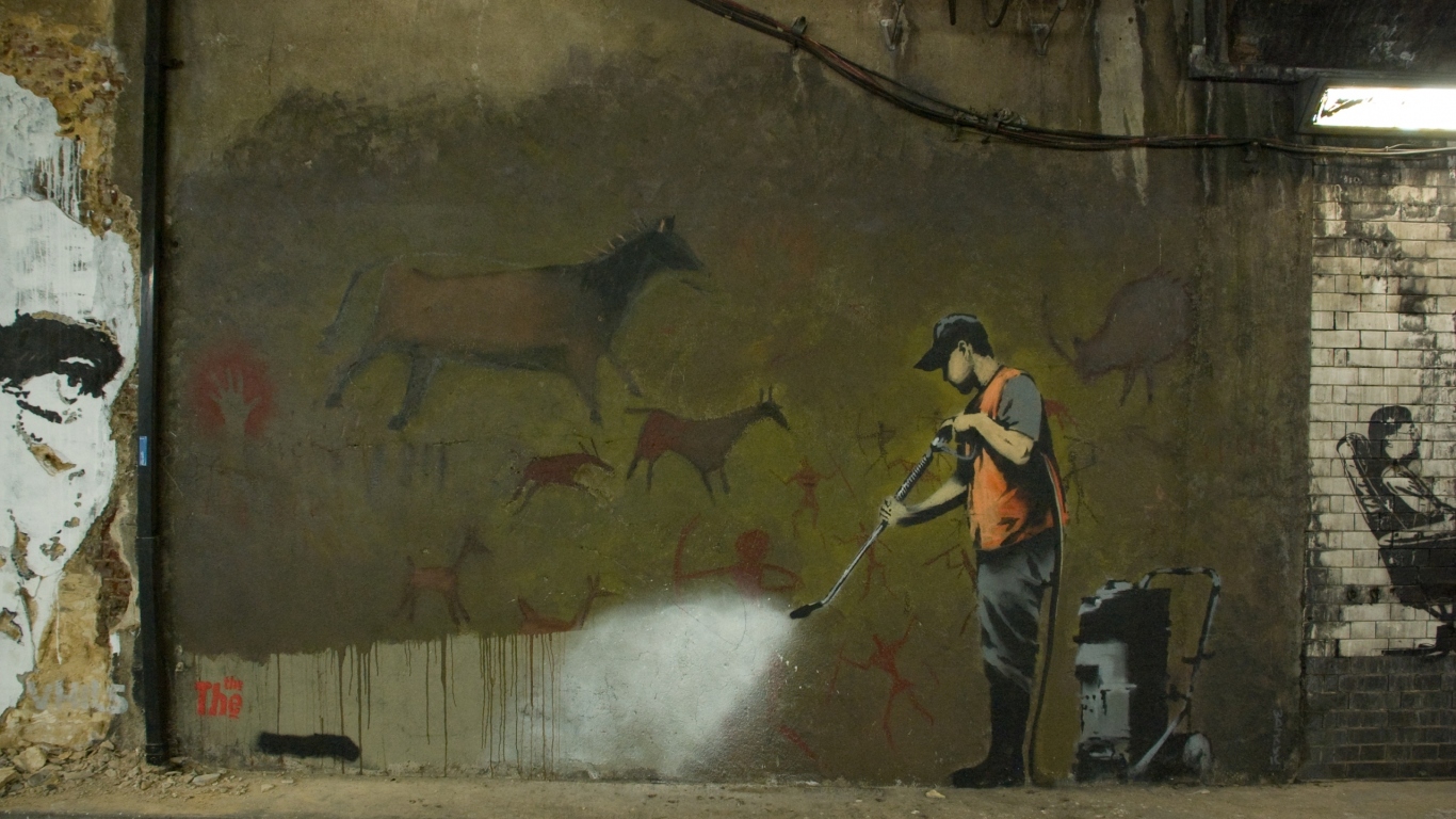 стрит арт Banksy