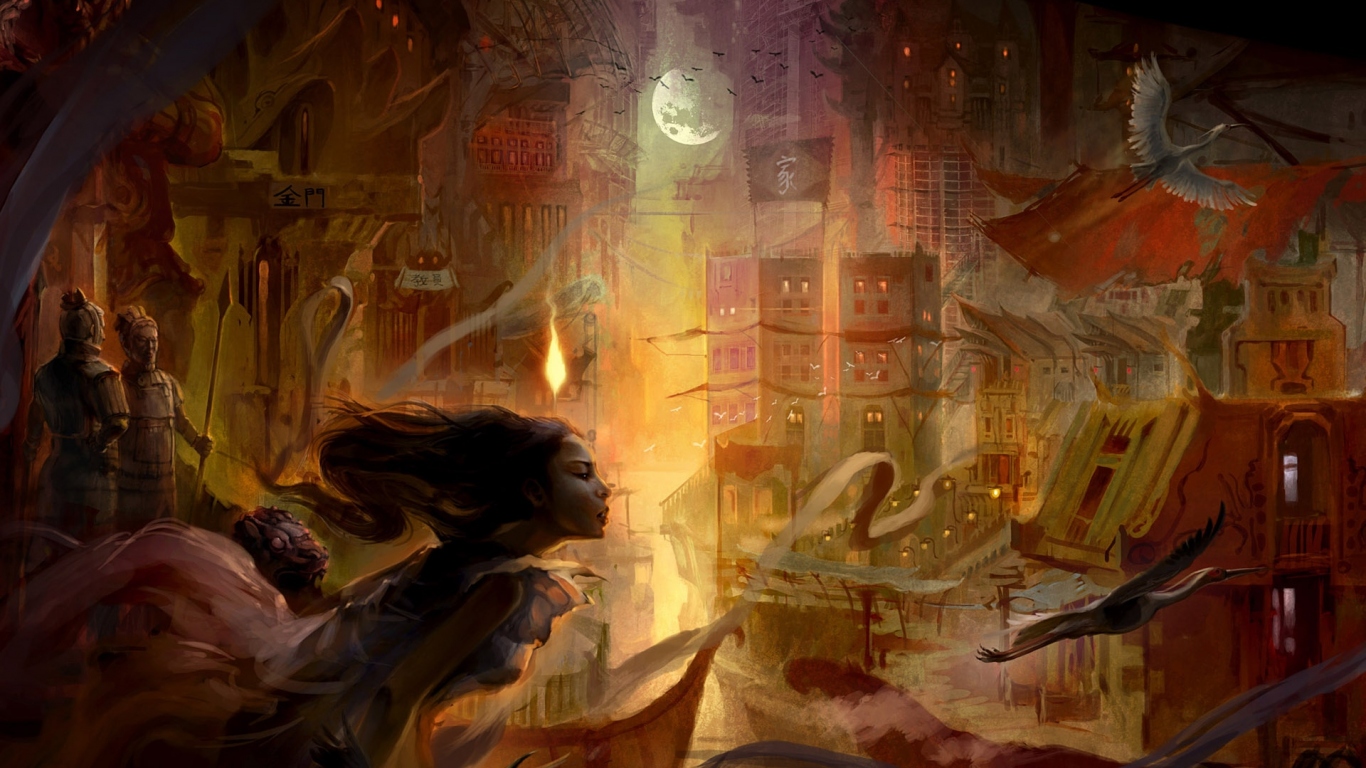 Ночной Шанхай