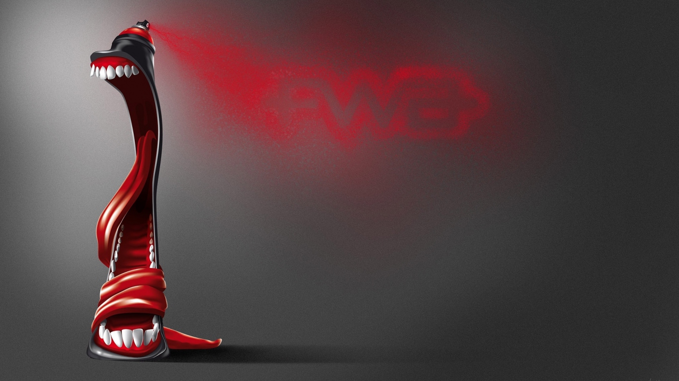 Зубастая краска  Аэрозоль