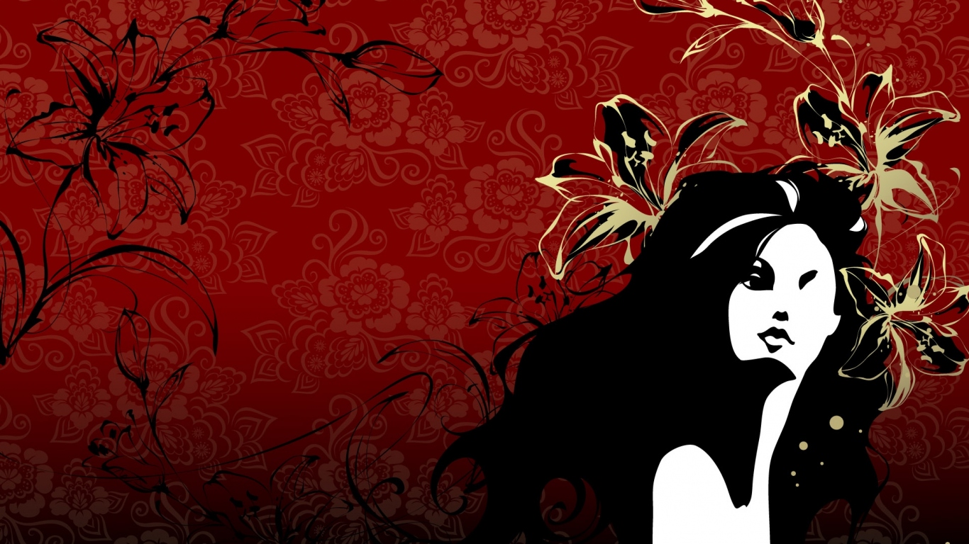 Красная орхидея