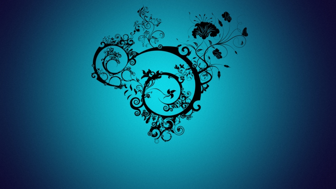 Трайбл на синем фоне