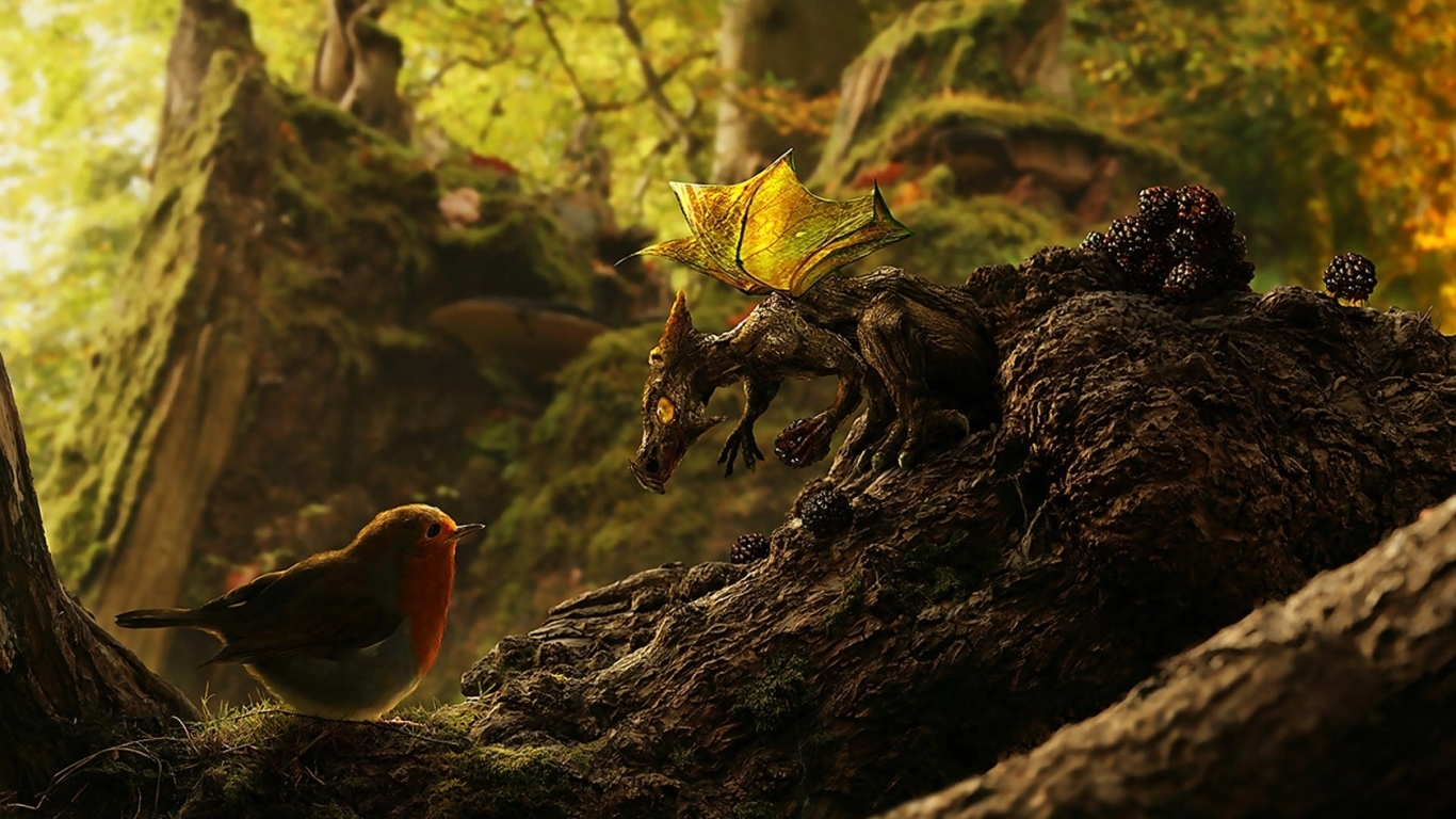 Птица и дракон