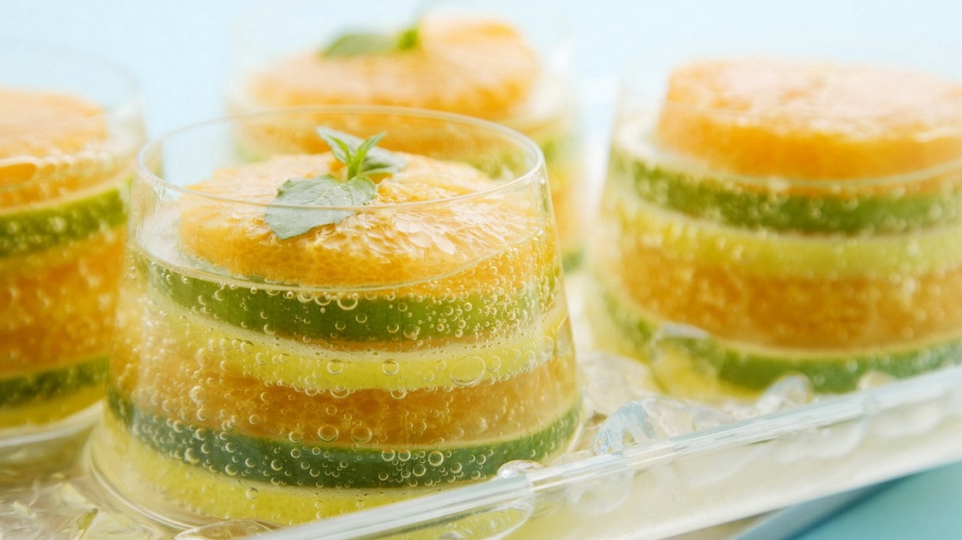 Фрукты в желе