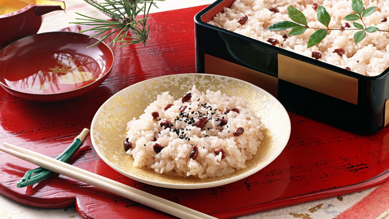 Рис с фасолью