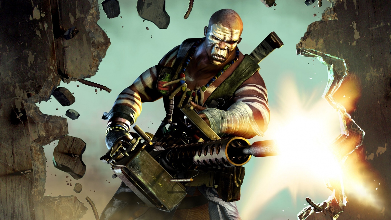 Негр с пулеметом