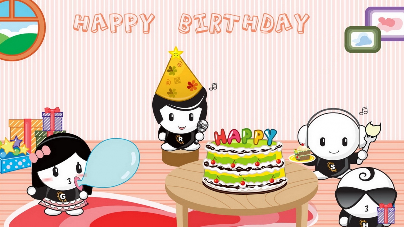 Веселая компания на дне рождения