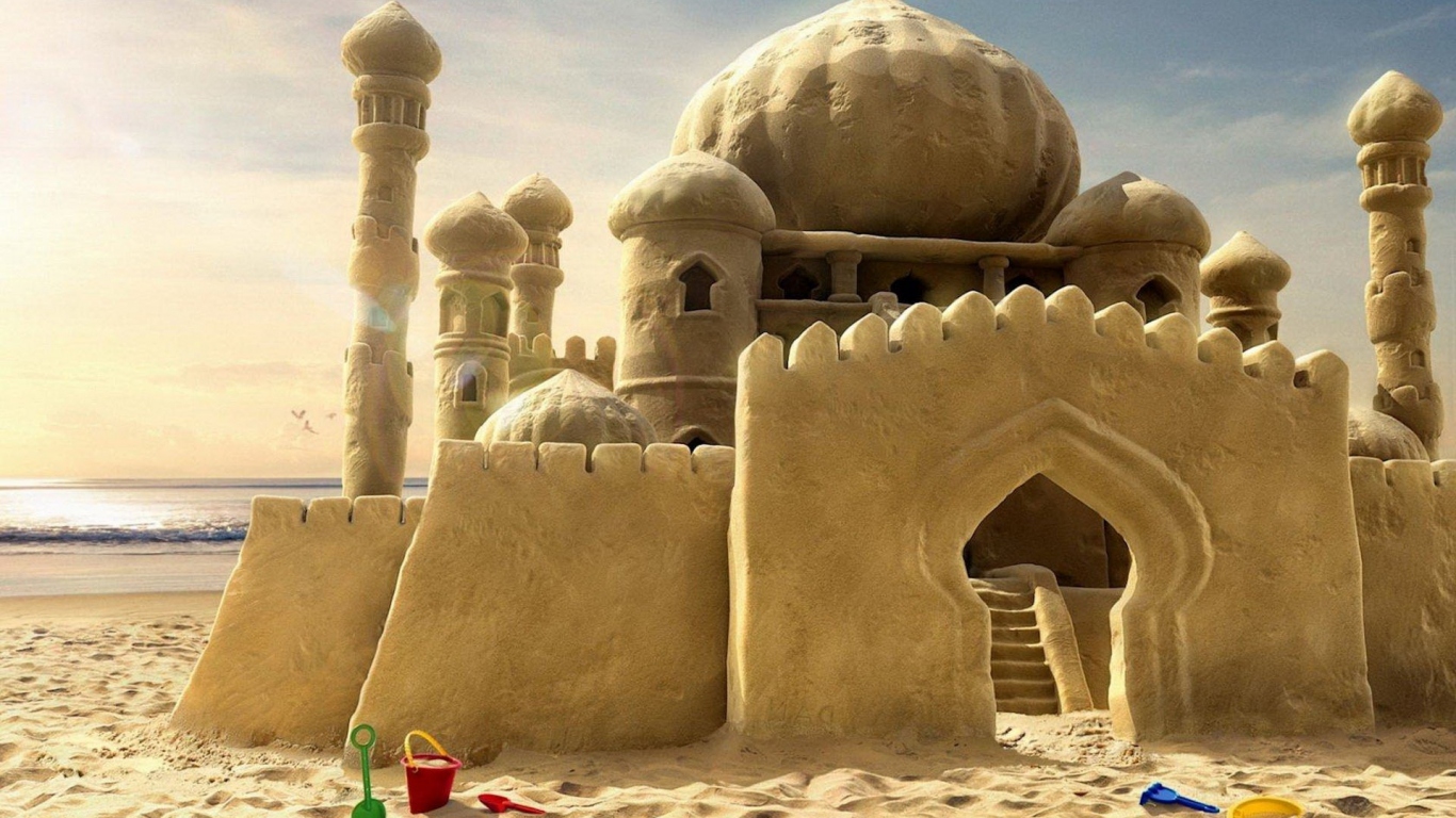Дворец из песка