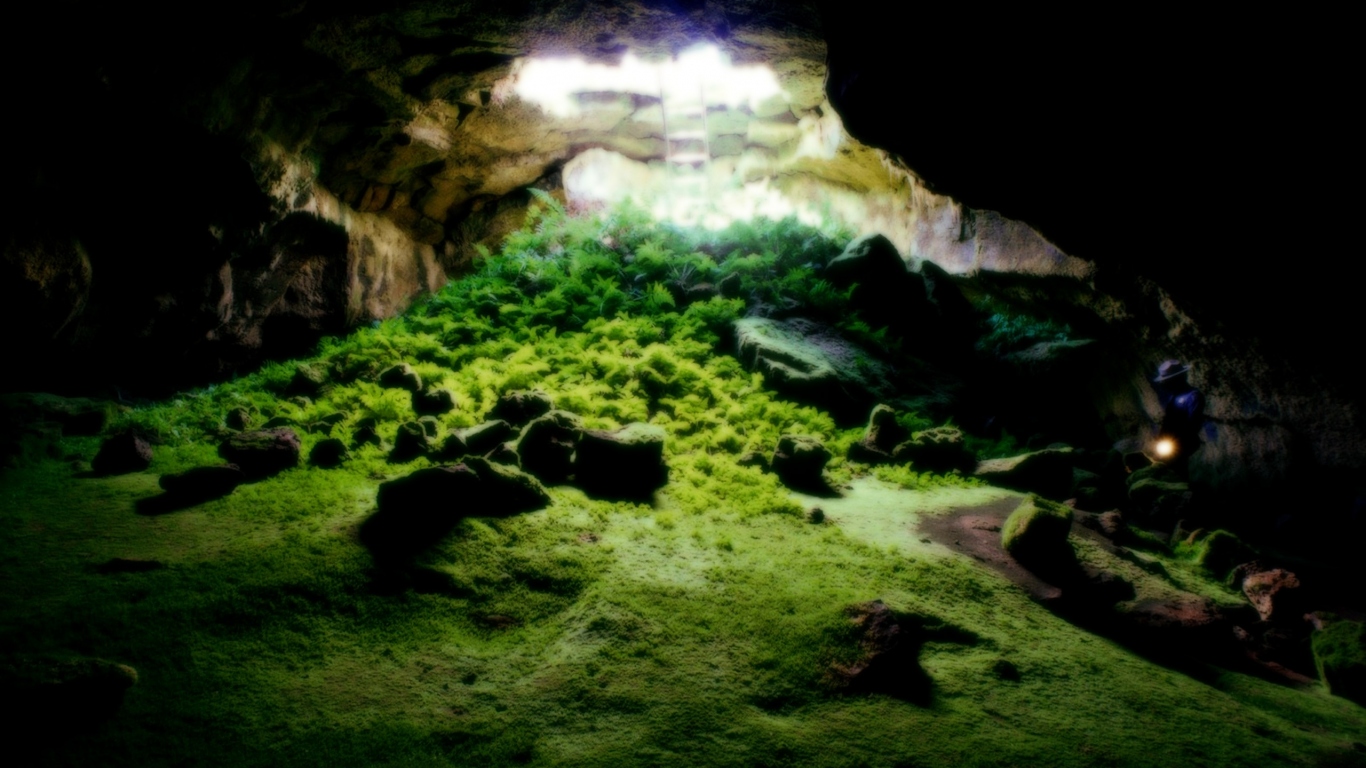 Пещера в Tulelake Калифорния