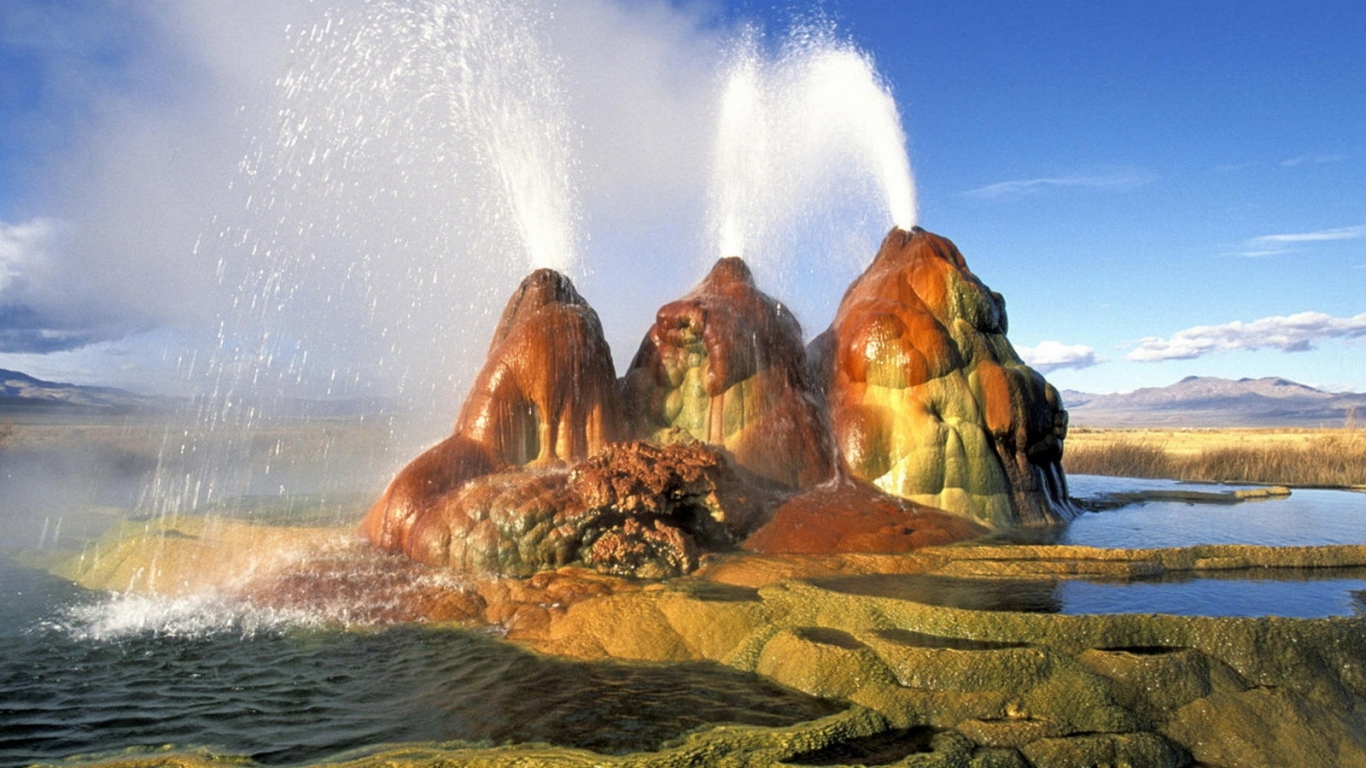 Невада, гейзер в пустыне