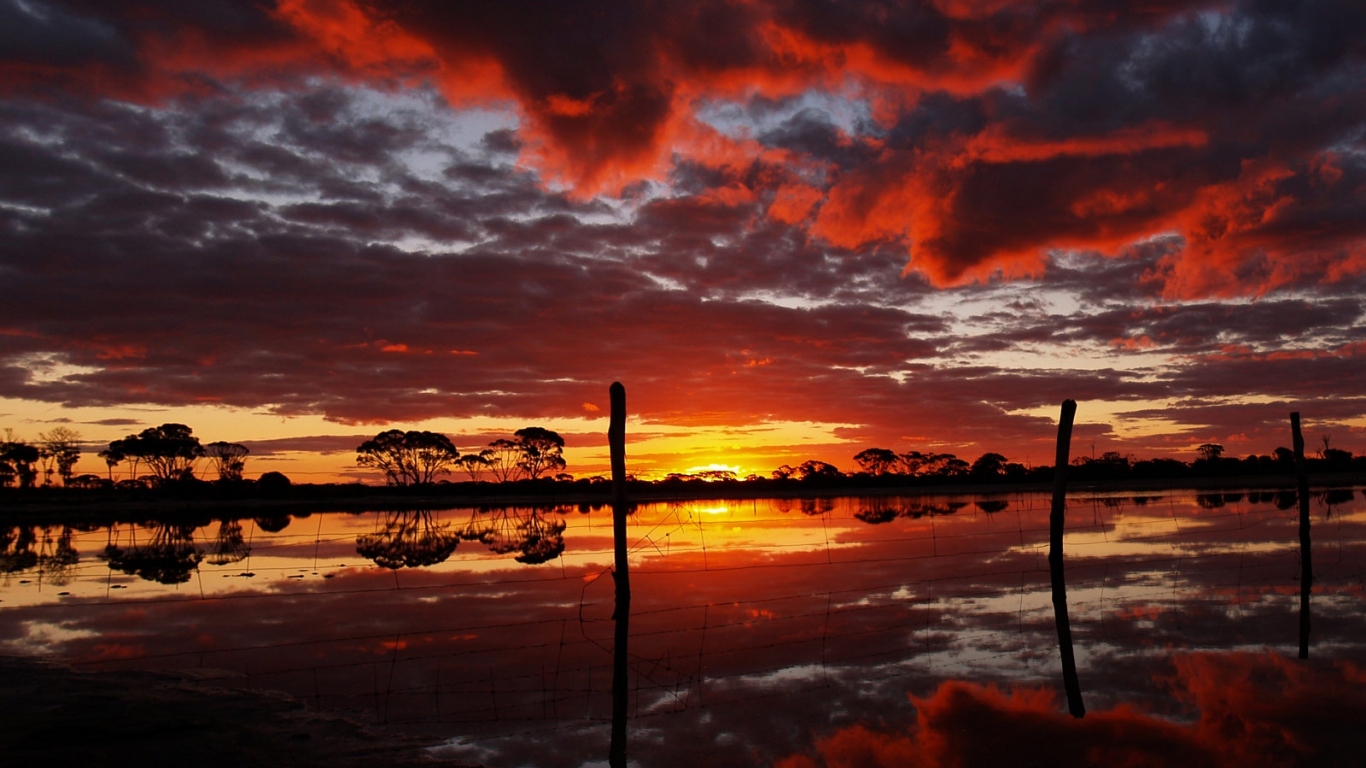 Красный закат