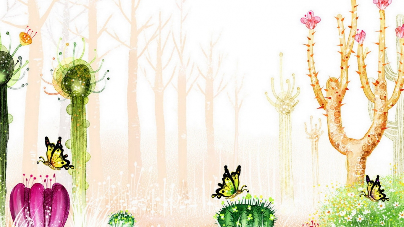 Цветущие кактусы