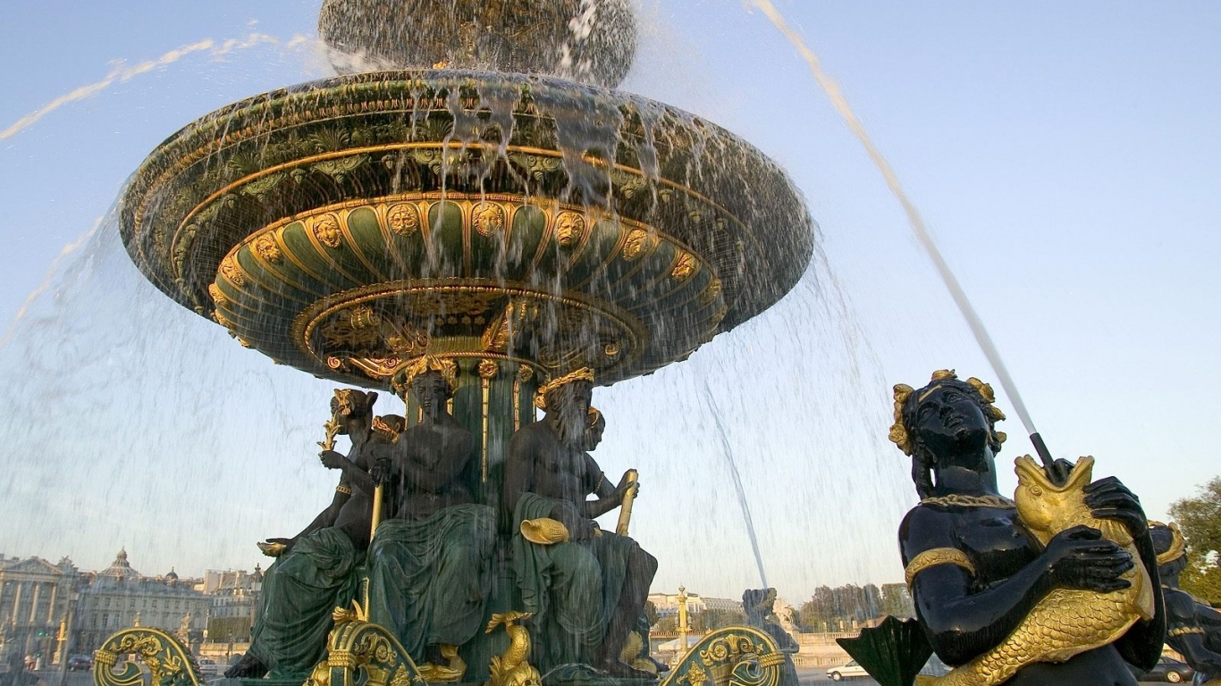 Красивый фонтан