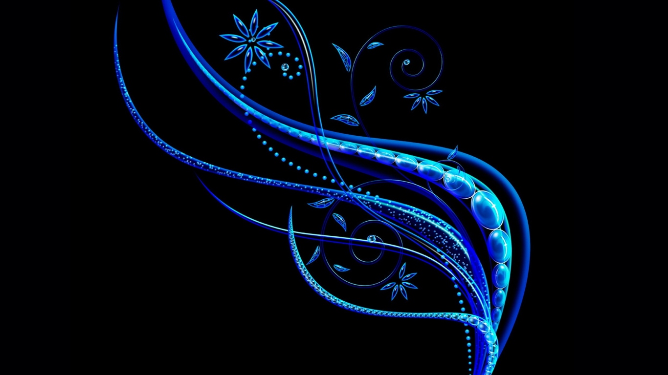 Голубой цветок