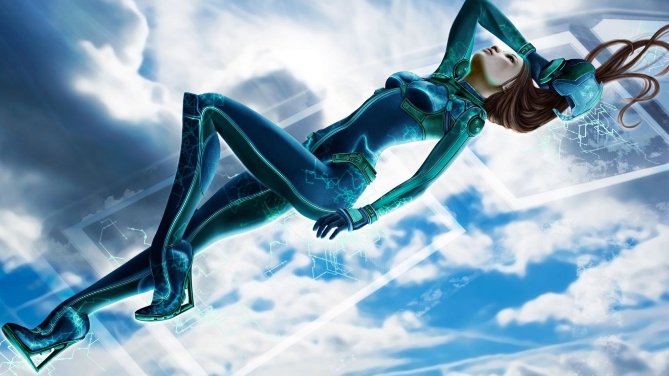 Девушка в облаках