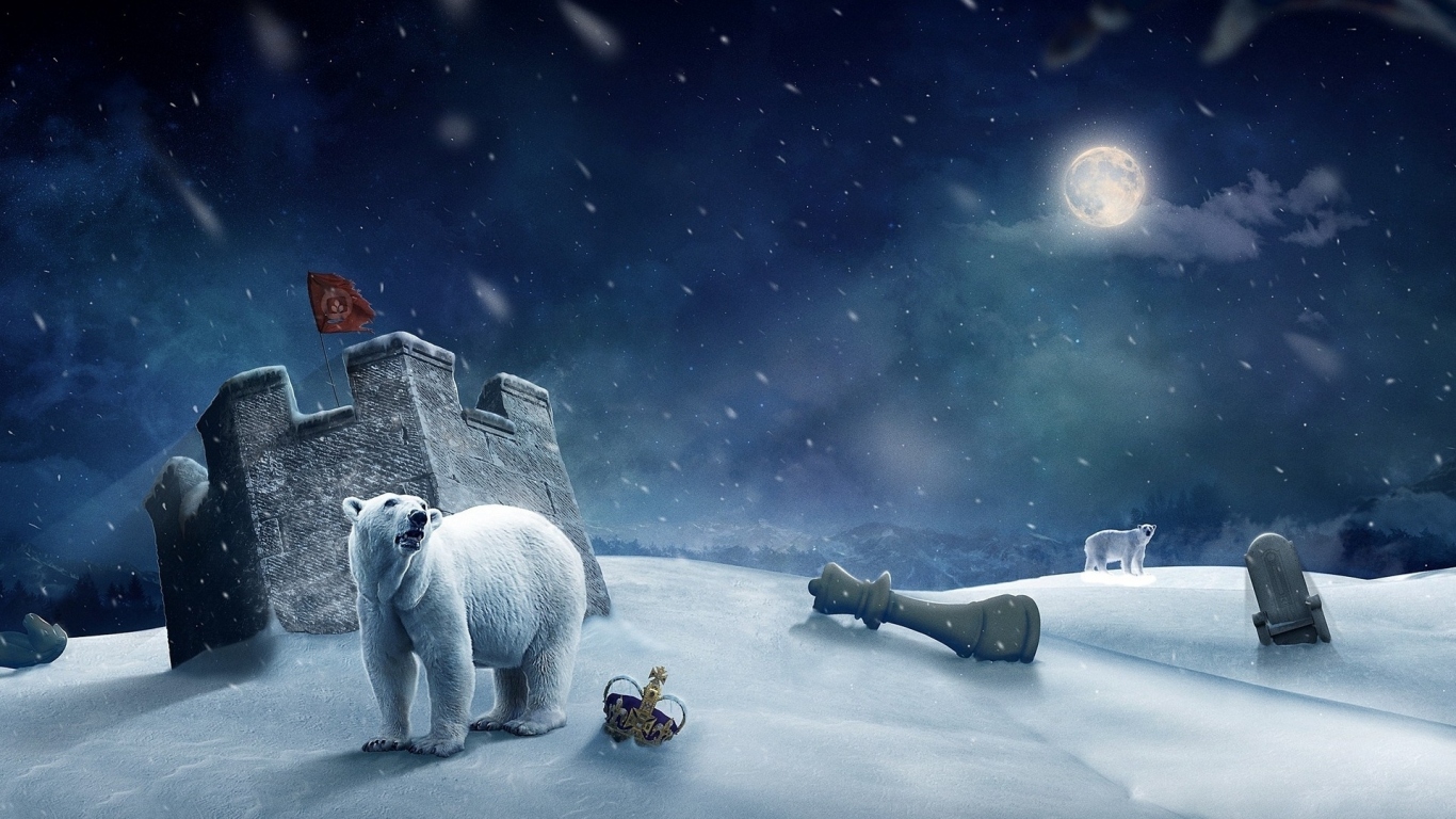 Белые медведи и шахматы