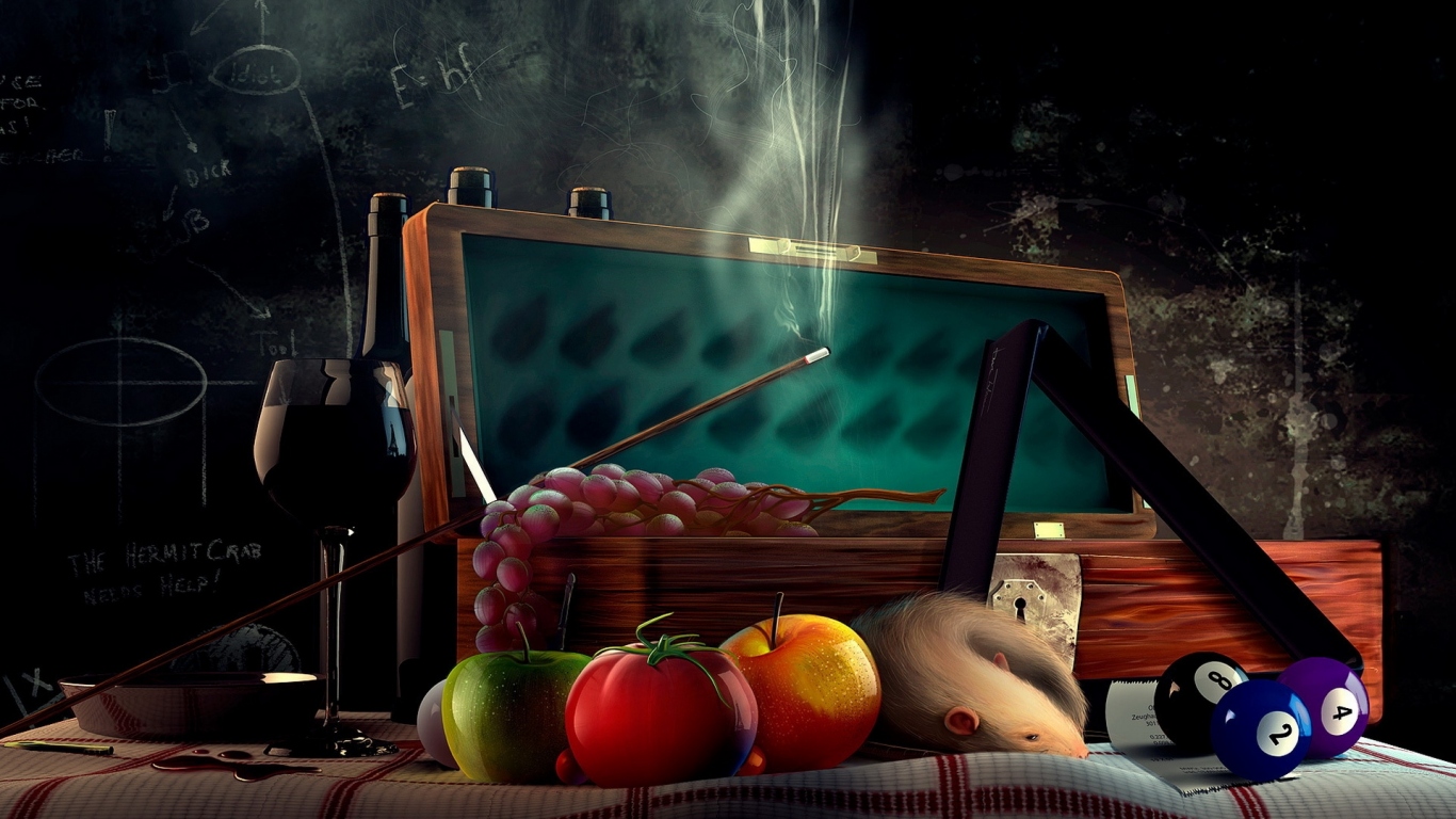 Необычный натюрморд