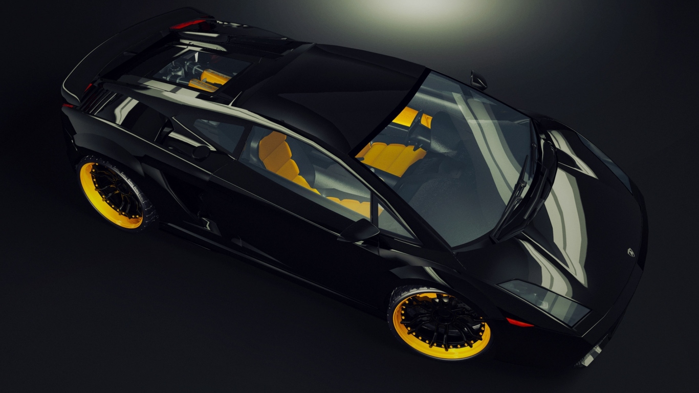 Черный Lamborghini