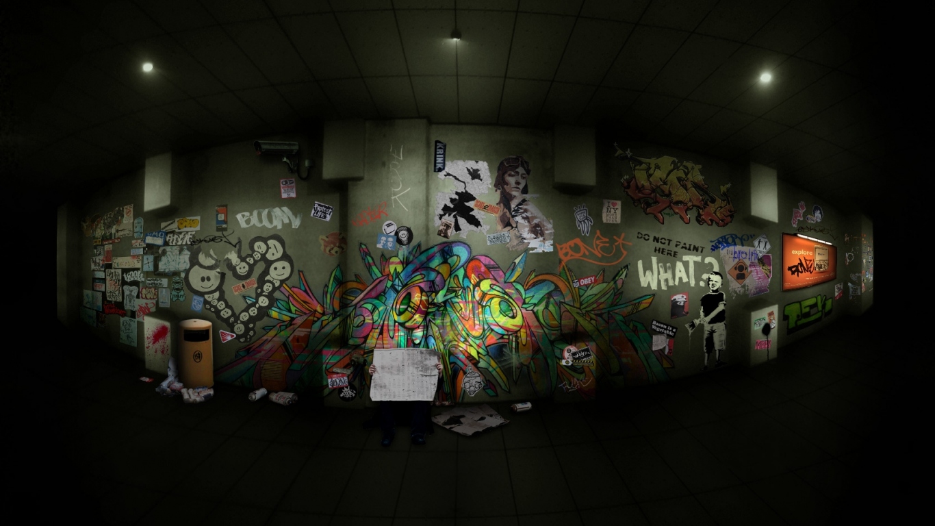 Граффити на рабочем столе