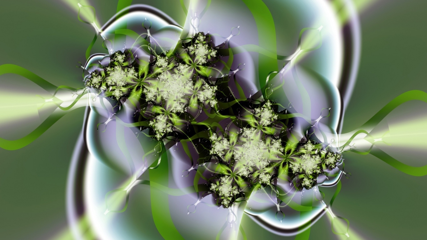 Зеленые цветы