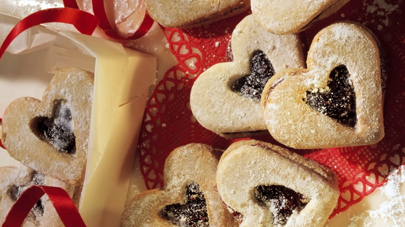 Печенья-сердечки