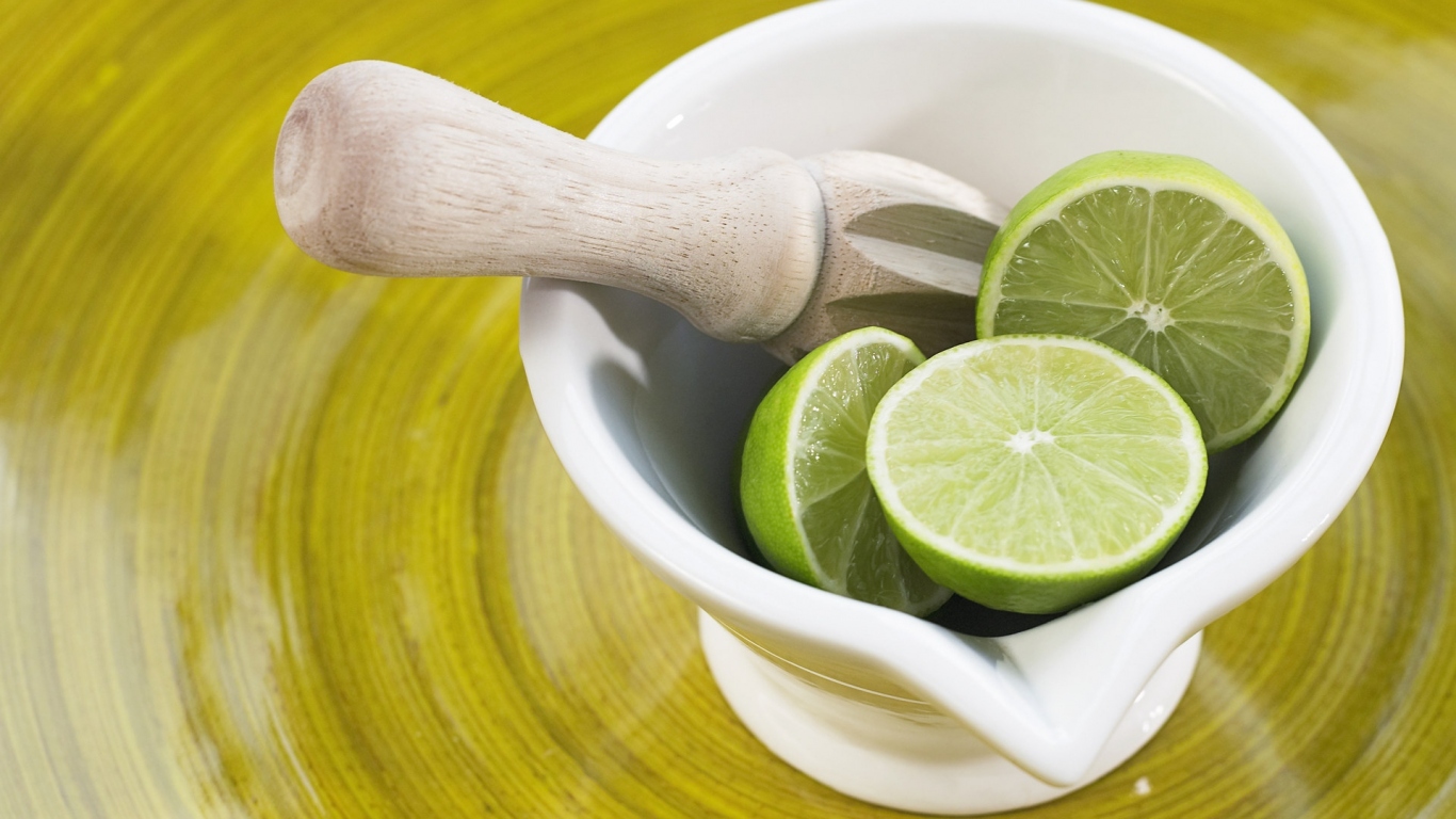 Лайм в ступке