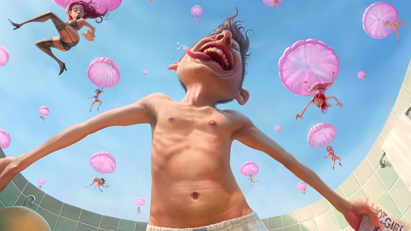 Девушки падают с неба