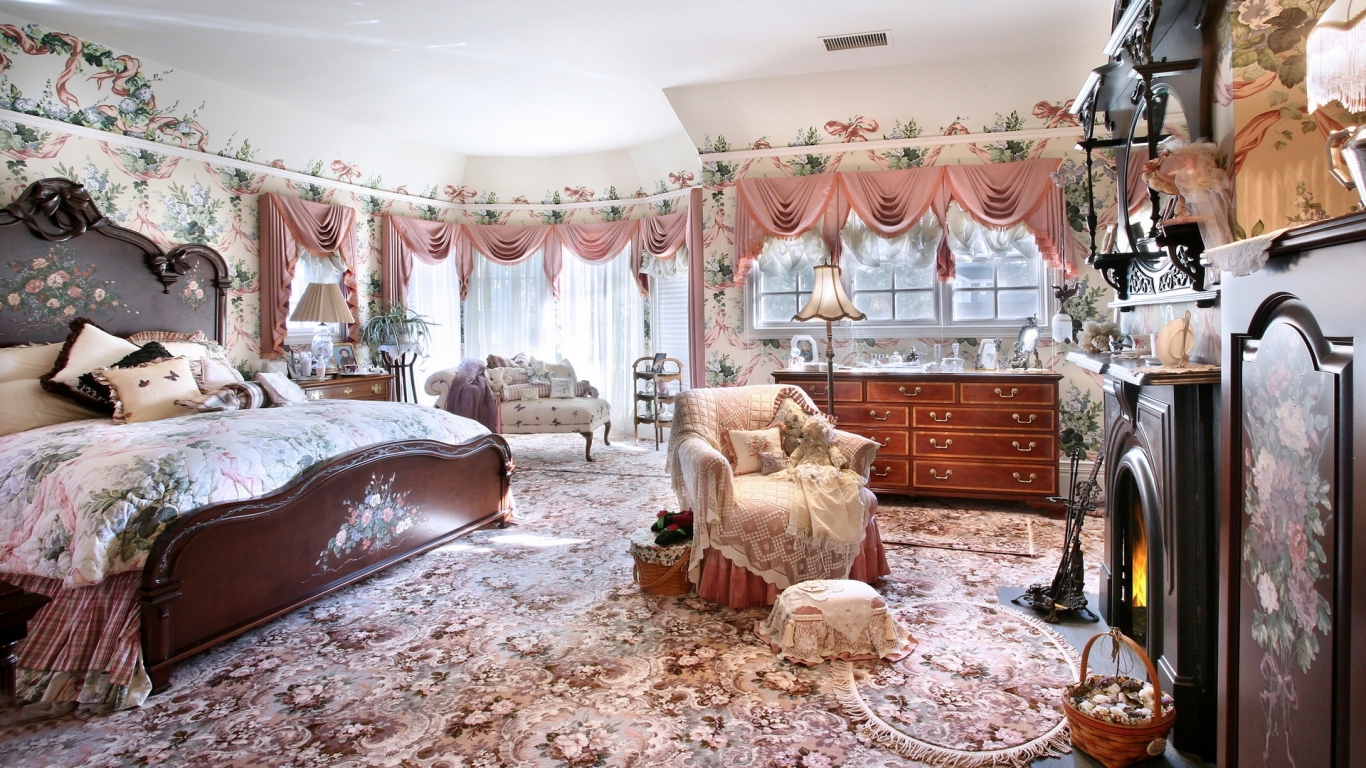 Спальная с камином