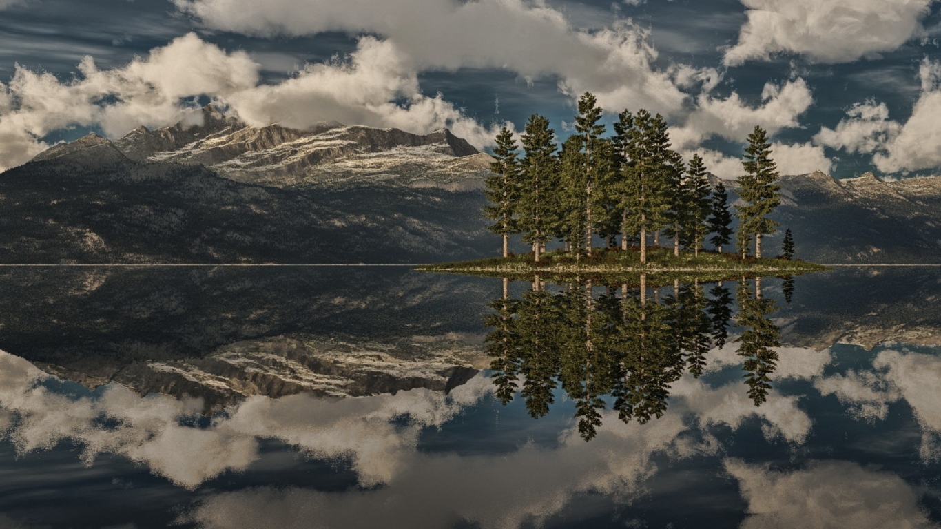 Островок на озере