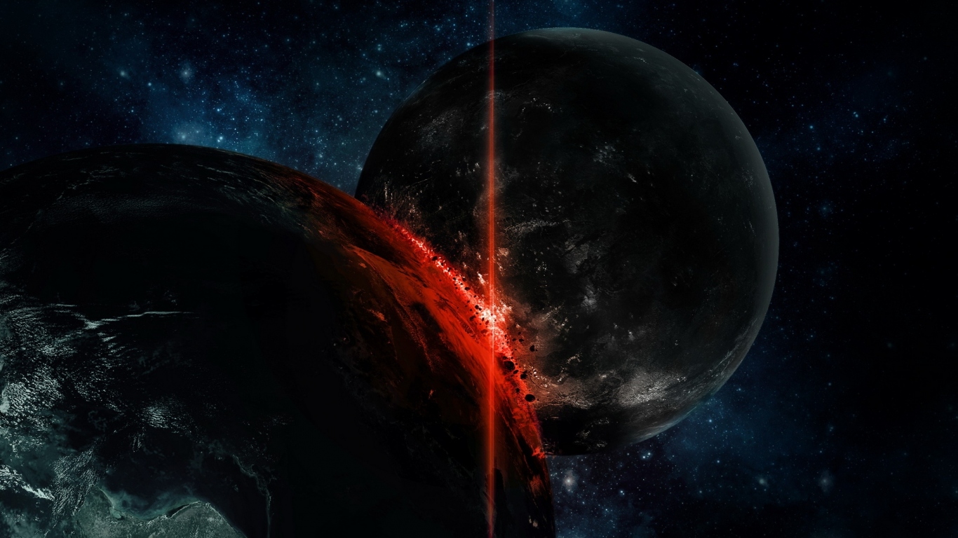 Столкновение планет гигантов