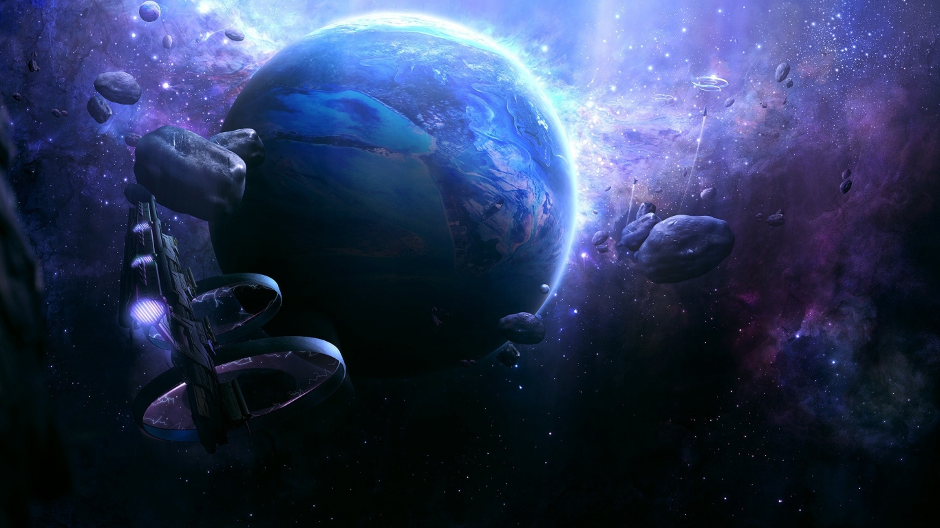 Корабли около планеты