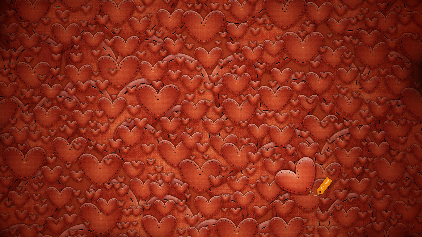 Фон с сердечками