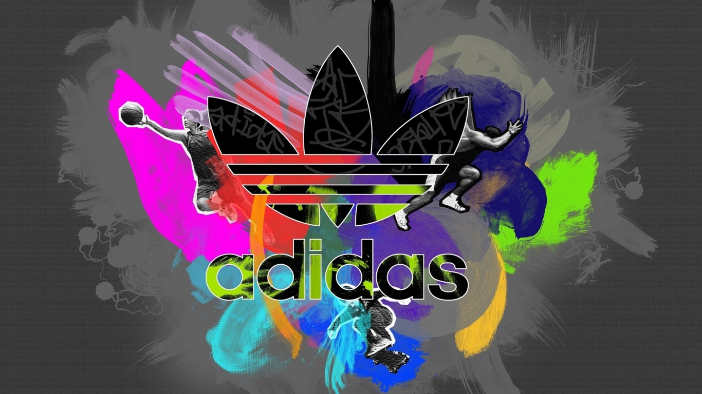 Красочный логотип Adidas