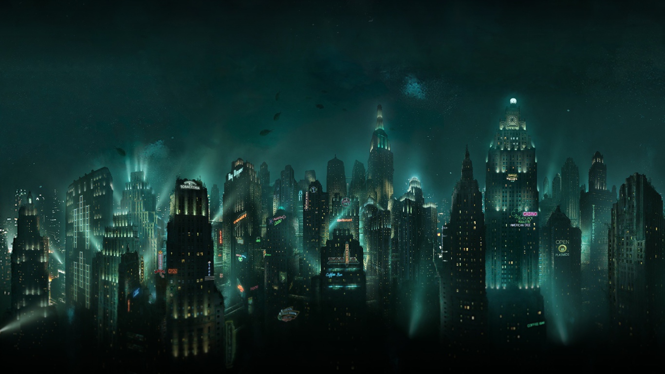 Небоскребы под водой