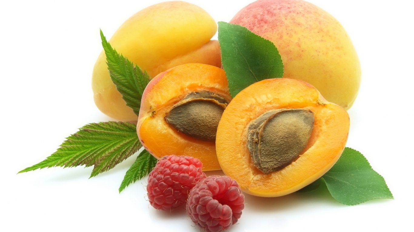 Персик и малина