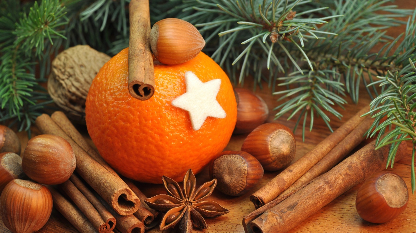 Апельсин и орешки