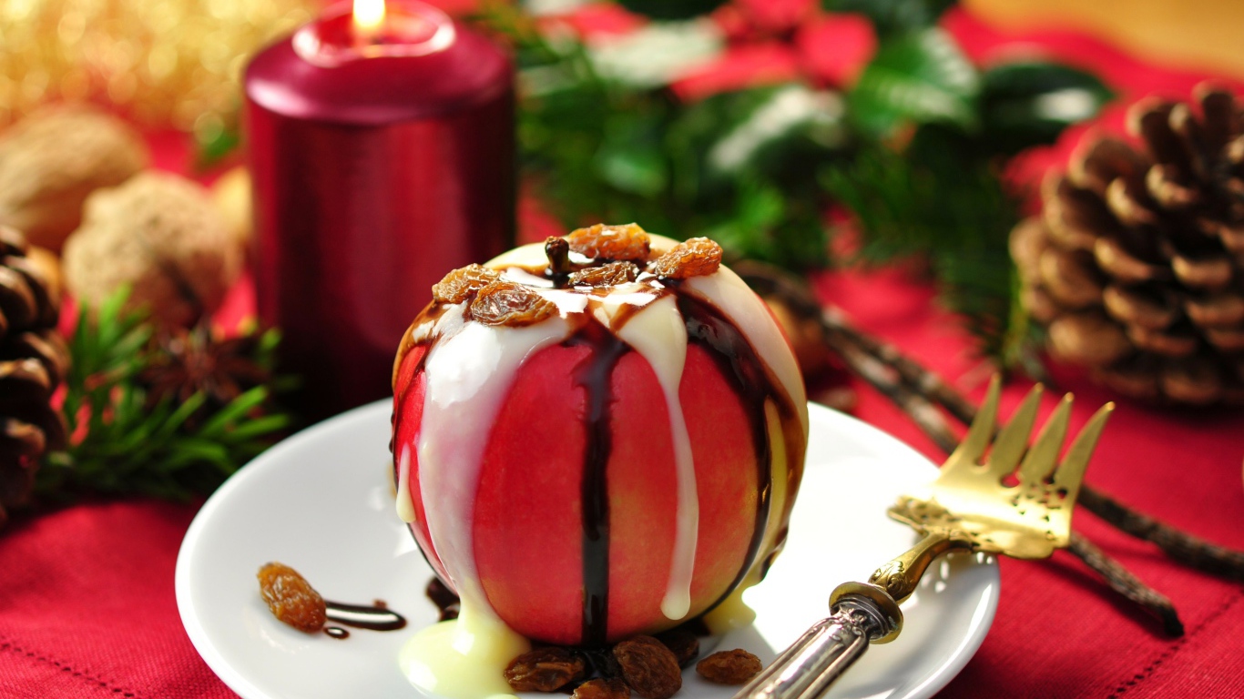 Запеченное яблоко