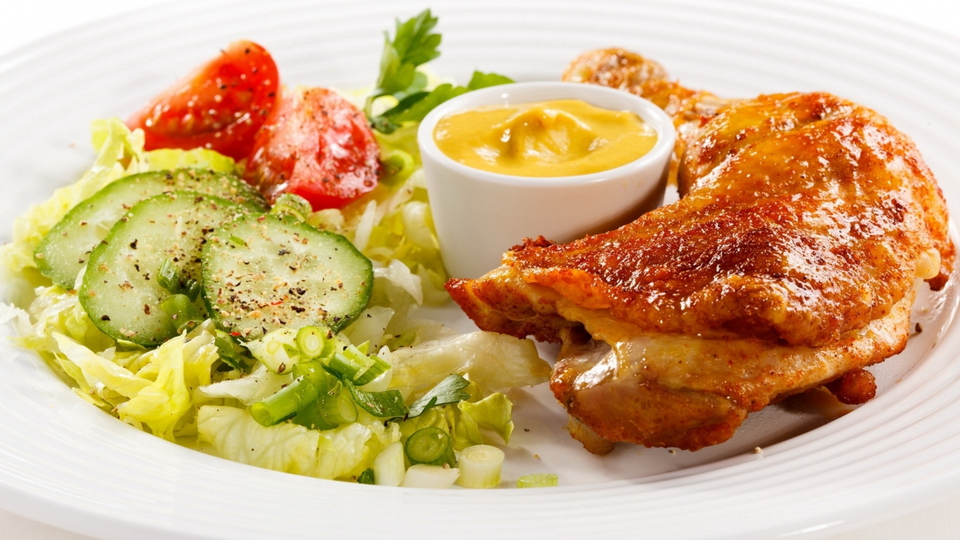 Салат с курицей