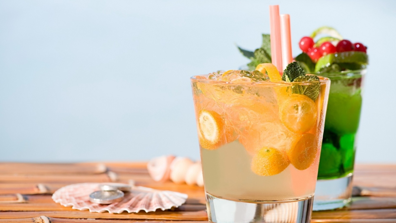 Коктейль Мохито с апельсинами