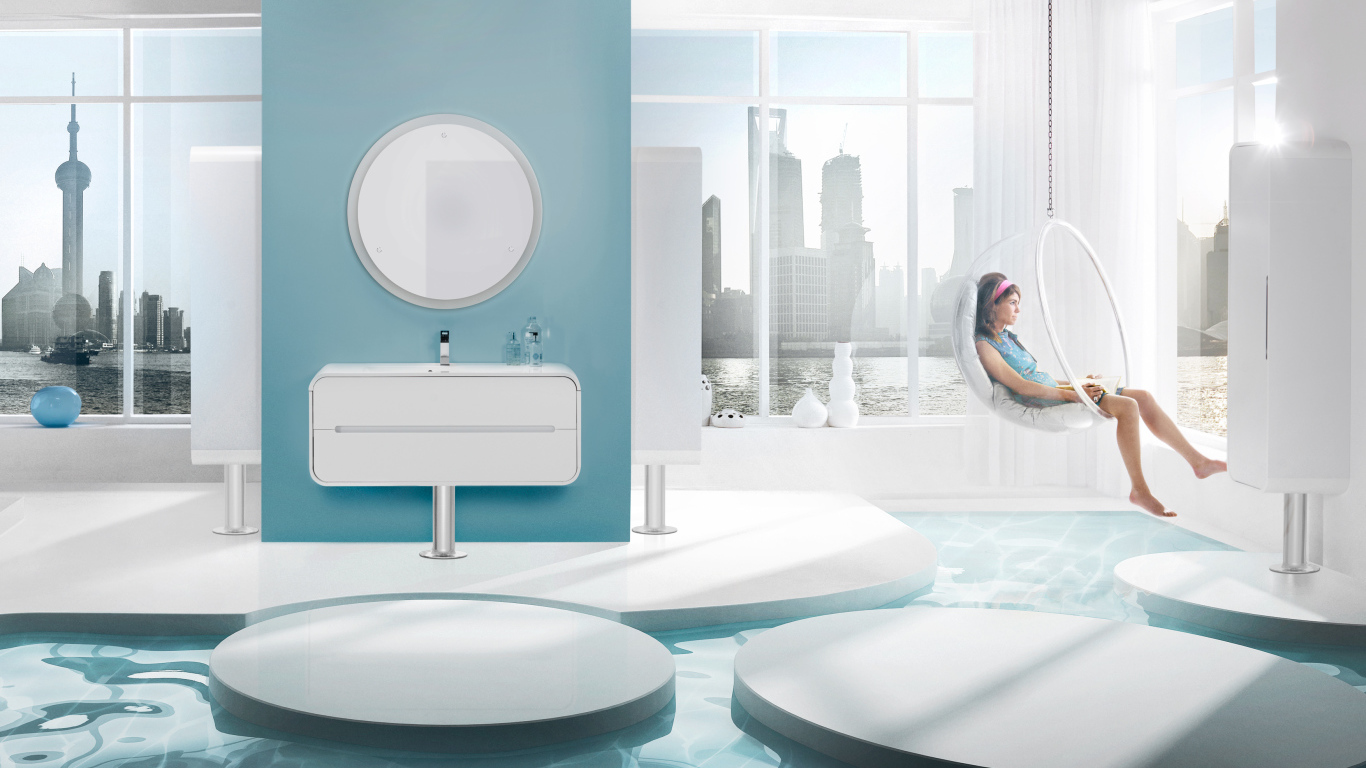 Хай-тек в ванной