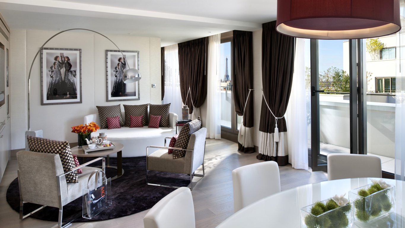 Белый интерьер комнаты