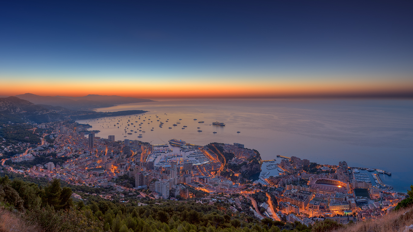 Панорама Монако 2012 - На закате