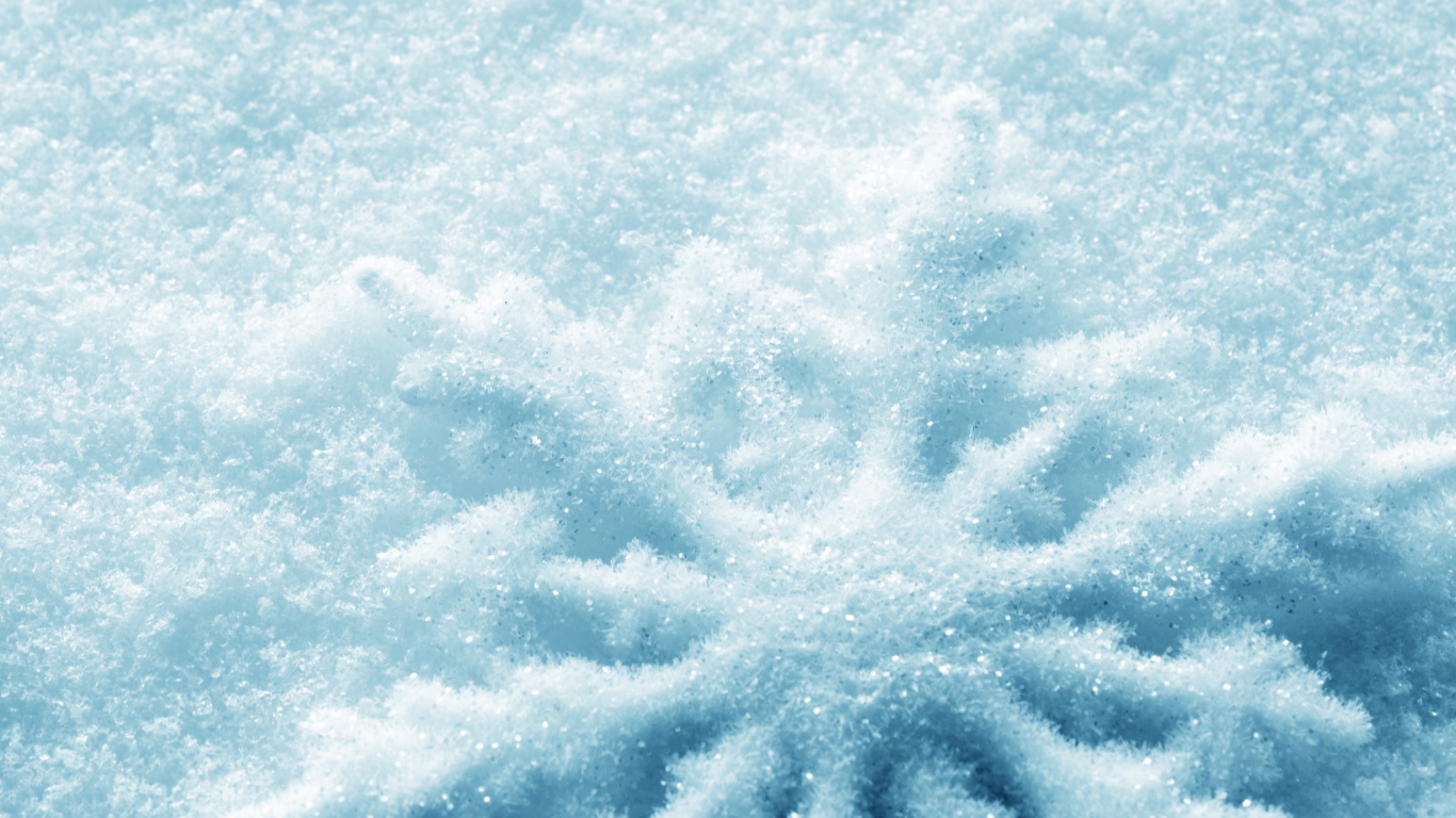 Силуэт снежинки