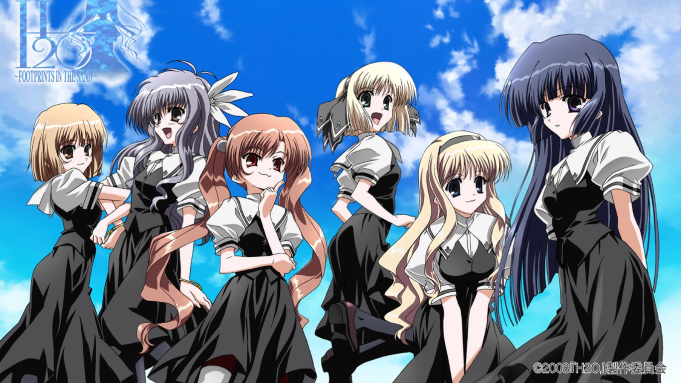 H2O Следы на песке