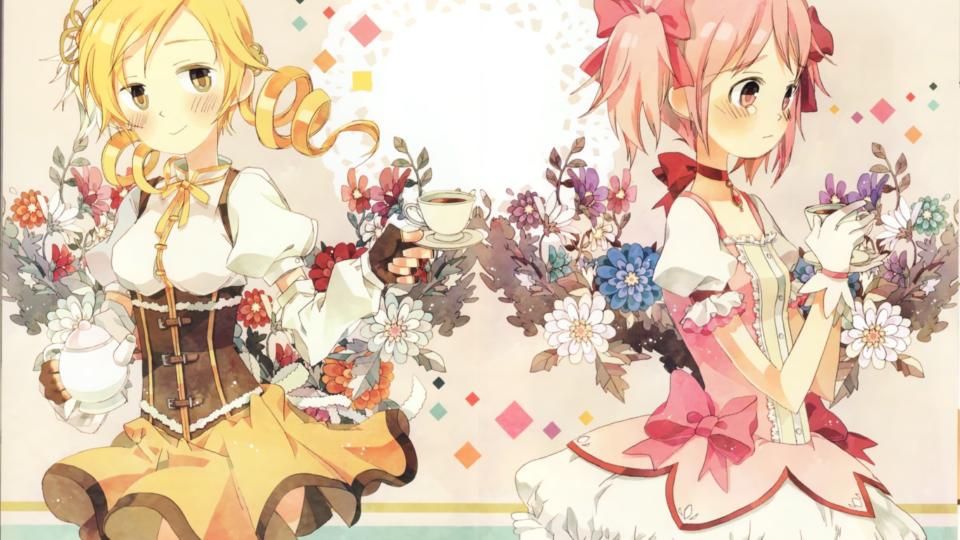 Подружки с цветами